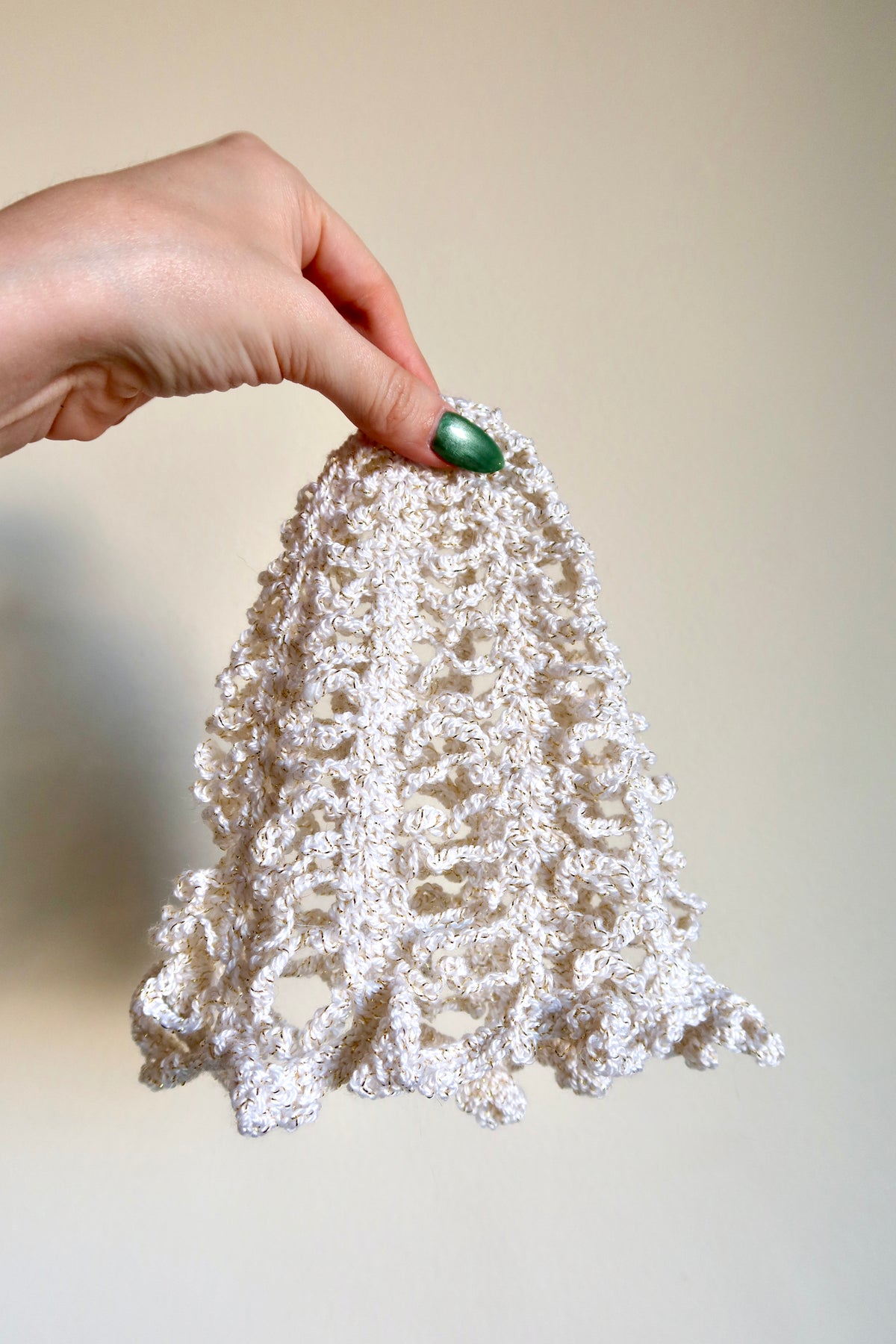 Crochet Headpiece White