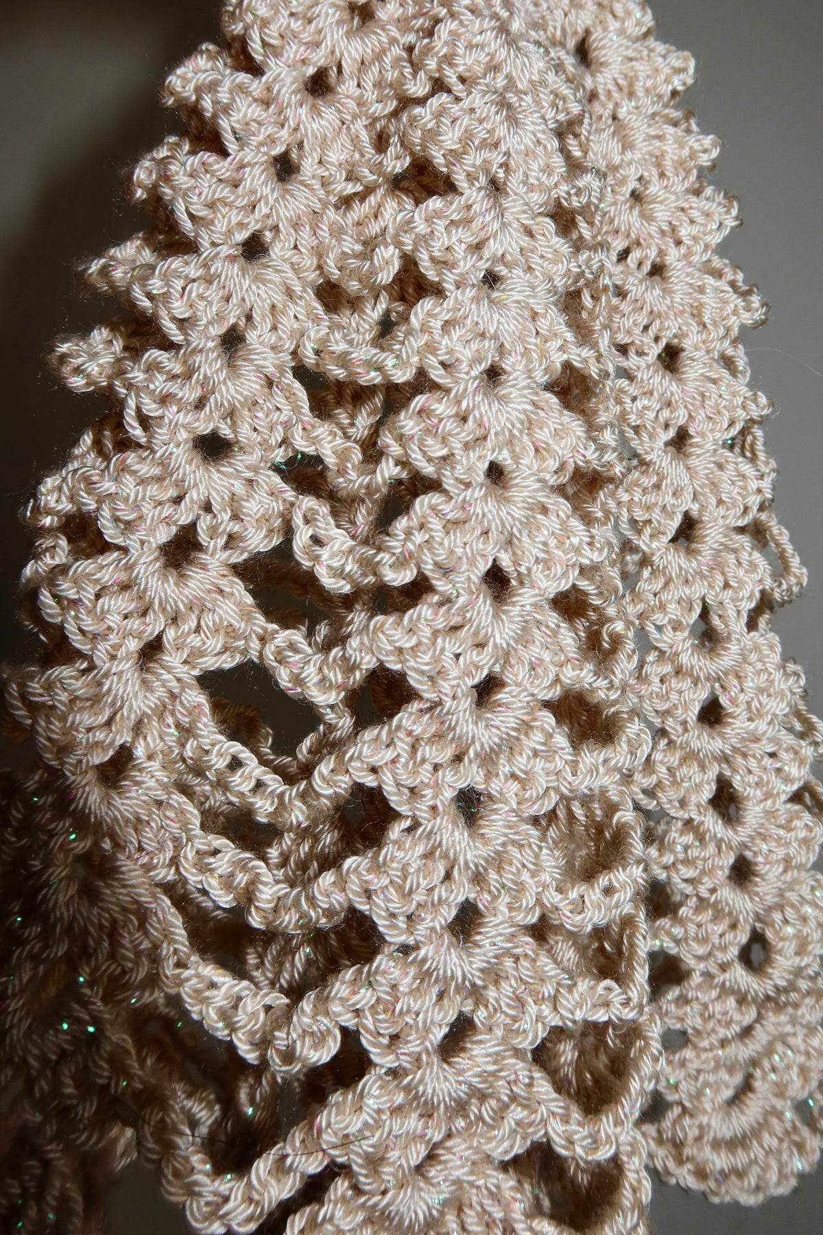 Crochet Headpiece Beige