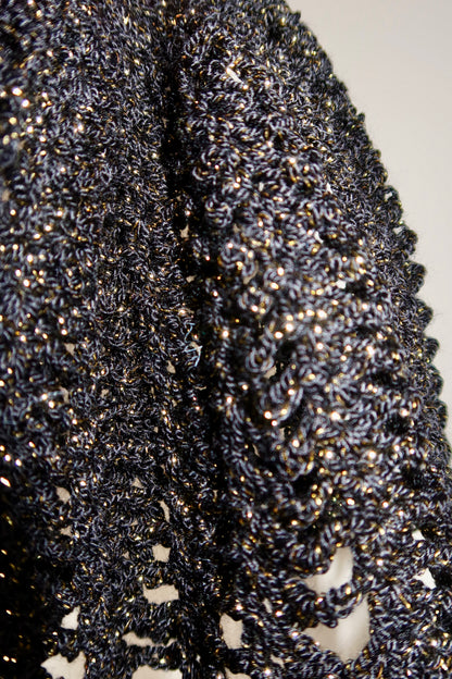 Crochet Headpiece Black