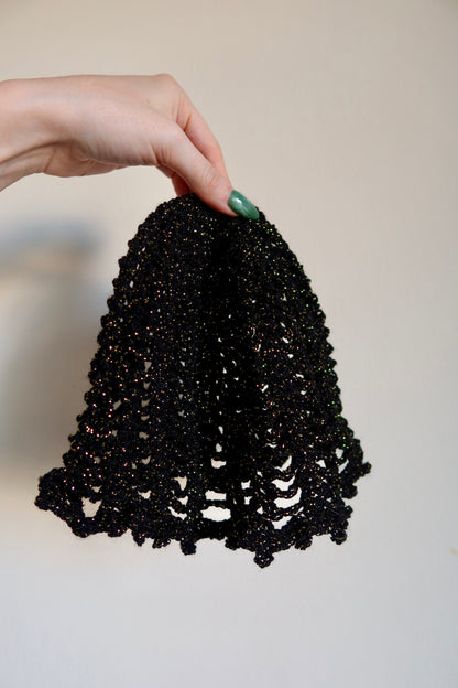 Crochet Headpiece Black