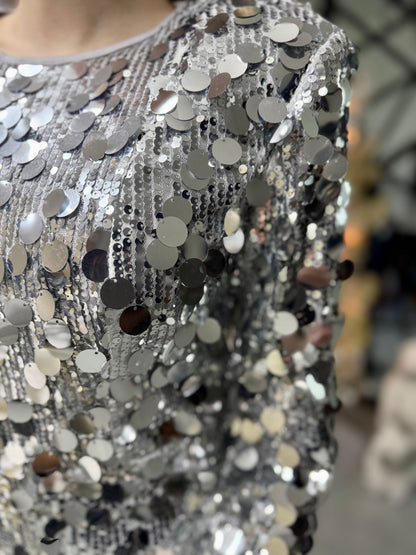 Crystal Silver Dress