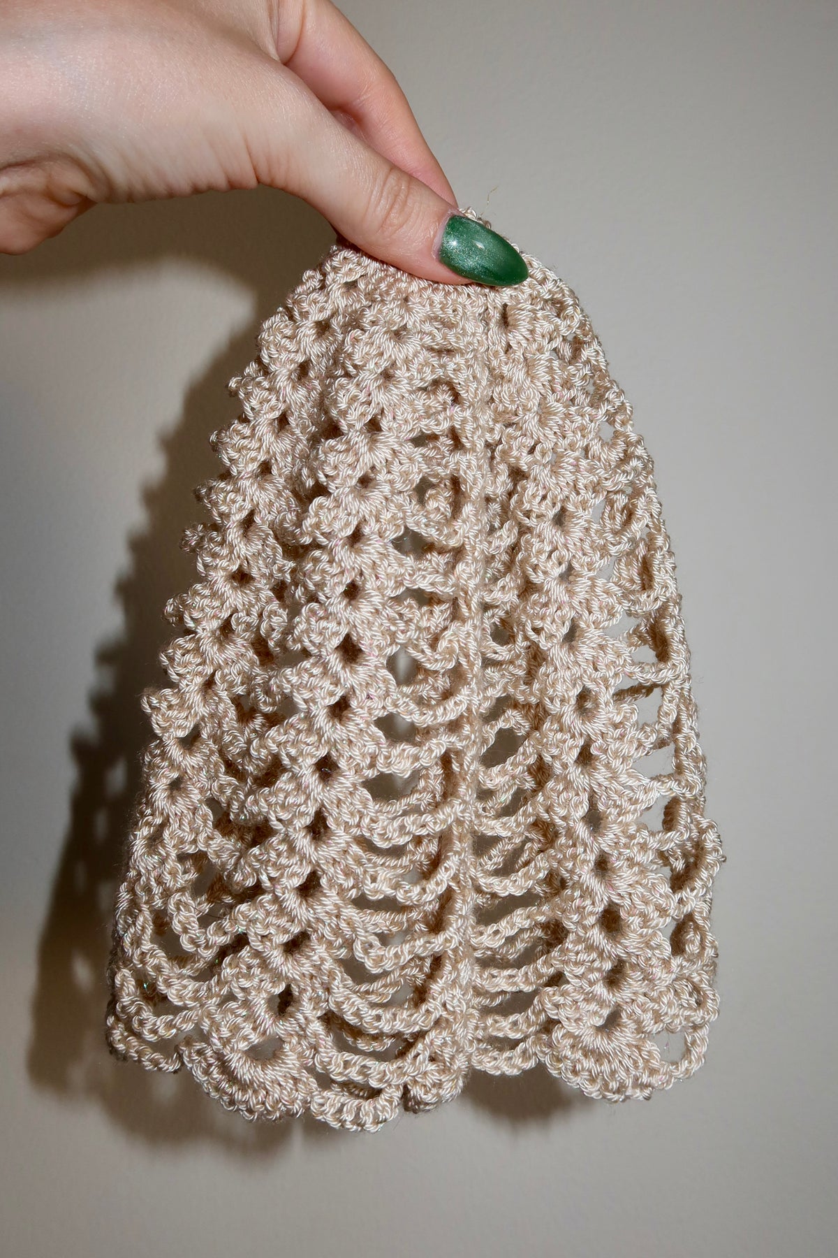Crochet Headpiece Beige