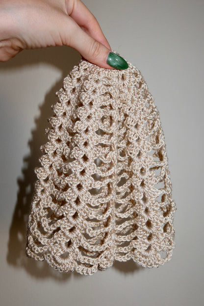 Crochet Headpiece Beige