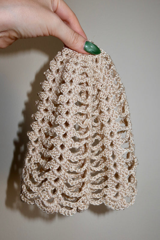 Crochet Headpiece Beige