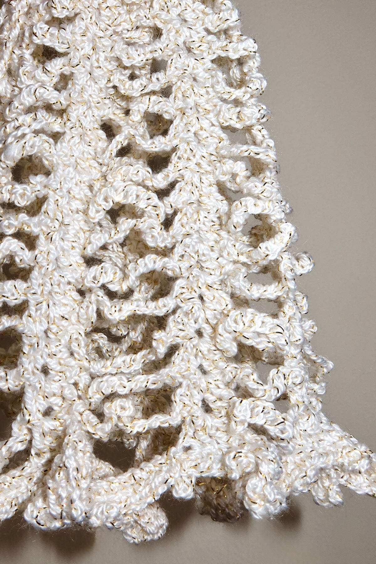 Crochet Headpiece White