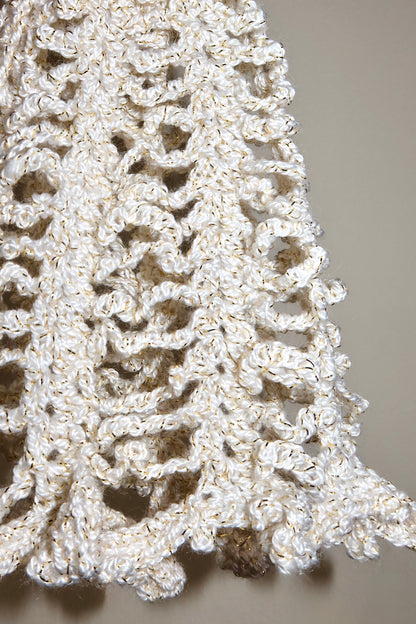 Crochet Headpiece White