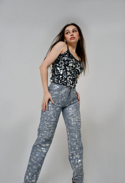 ROCKET SILVER JEANS